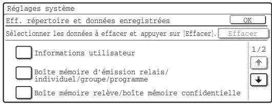 SHARP MX-FR10U - ■ Eff. répertoire et données enregistrées - 2
