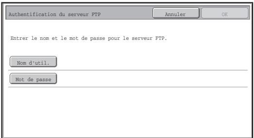 SHARP MX-FR10U - ■ Procédure d'impression directe d'un fichier depuis un serveur FTP (une fois Authentication utilisateur activée) - 1