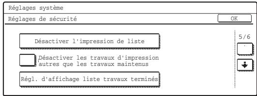 SHARP MX-FR10U - ■ Désactiver l'archivage de documents - 2