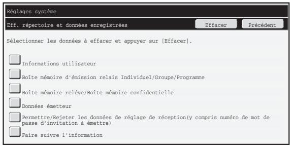 SHARP MX-FR10U - ■ Eff. répertoire et données enregistrées - 1