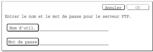 SHARP MX-FR10U - ■ Procédure d'impression directe d'un fichier depuis un serveur FTP (une fois Authentication utilisateur activée) - 2