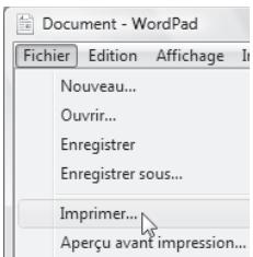 SHARP MX-M202D - Sélectionnez "imprimer" dans les applications du menu "fichier". - 1
