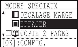 SHARP MX-M202D - Sélectionnez "effacer" à l'aide de la touche [▼] ou [▲]. - 2