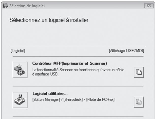 SHARP MX-M202D - Utilisation de l'appareil en TANT qu'imprimante partagee - 2
