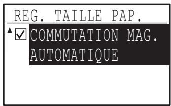 SHARP MX-M202D - Appuyez sur la touche [▼] jusqu'à l'affichage des "commutation automatique de magasin - 2