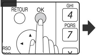 SHARP MX-M202D - Appuyez sur la touche [OK]. - 1