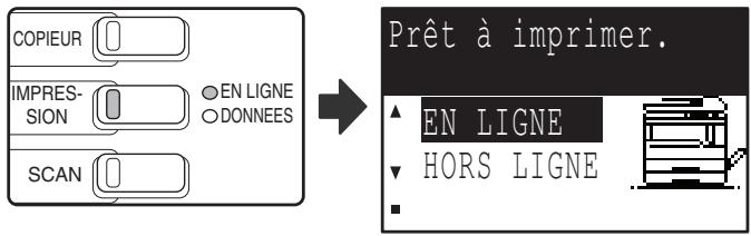 SHARP MX-M202D - Assurez-vous que le témoin lumineux en ligne du tableau de bord est allumé. - 1