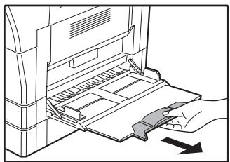 SHARP MX-M202D - Dépliez le plateau d'alimentation auxiliaire. - 2
