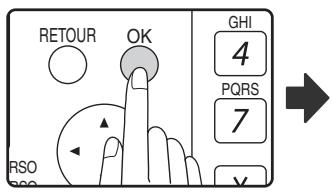 SHARP MX-M202D - Appuyez sur la touche [OK]. - 1