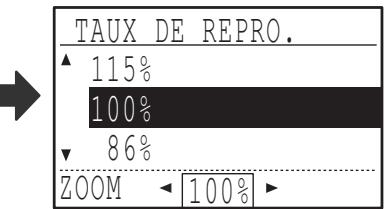 SHARP MX-M202D - Appuyez sur la touche [TAUX DE REPRO.] - 1