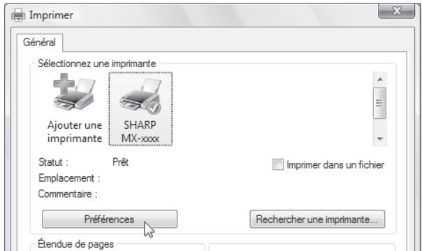 SHARP MX-M202D - Assurez-vous que "SHARP MX-xxxx" est l'imprimante sélectionnée. - 1