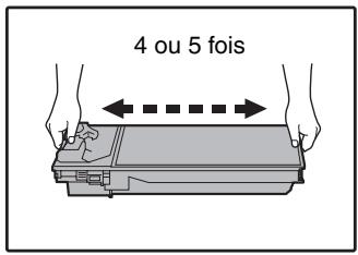 SHARP MX-M202D - Retirez la nouvelle cartouche de toner du sachet. saisissez la cartouche des deux côtés et secouez-la horizontalement quatre ou cinq fois. - 1