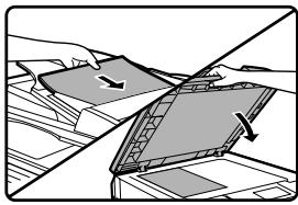 SHARP MX-M202D - Placez l'original dans le plateau du chargeur de documents ou sur la vitre d'exposition. - 1