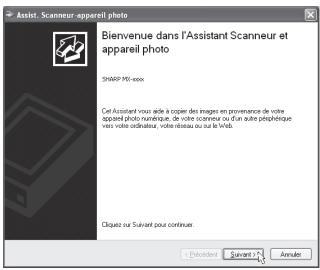 SHARP MX-M202D - Cliquer sur l'icône "SHARP mx-xxxx" puis sur "obtenir les photos" dans "acquisition d'images". - 2