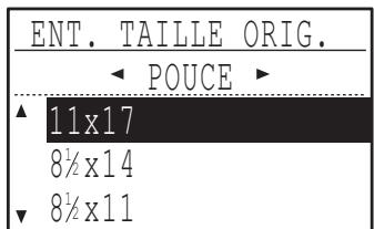 SHARP MX-M202D - Sélectionnez le format de l'original à l'aide de la touche [▼] ou [▲]. - 2