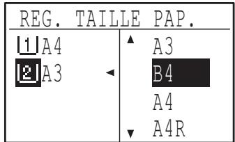 SHARP MX-M202D - Appuyez sur la touche [▼] ou [▲] pour sélectionner le format papier. - 2