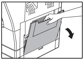 SHARP MX-M202D - Dépliez le plateau d'alimentation auxiliaire. - 1