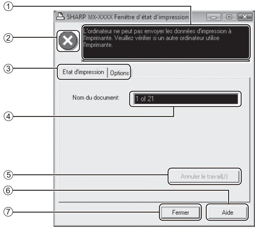 SHARP MX-M202D - D'etat d'impression - 1