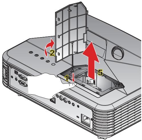 OPTOMA W319USTI - Remplacement de la lampe - 12