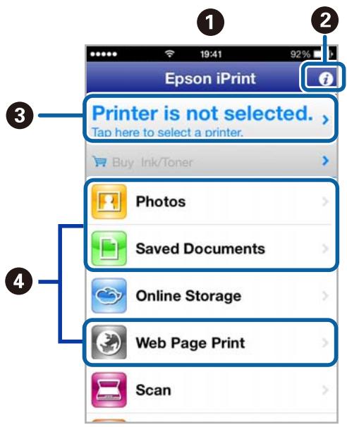 EPSON WF-100W - Utilisation d'Epson iPrint - 1