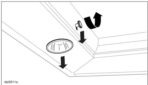 MIELE DA362-110 SYSTEME DE VENTILATION - Changer l'ampoule halogène - 1