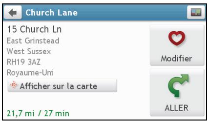 NAVMAN F610 - Comment faire pour enregistrer un lieu en tant que mon lieu ou chez moi? - 2