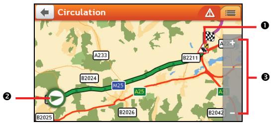 NAVMAN F610 - Comment vais-je savoir qu'un évènement de traffic se produit ? - 4