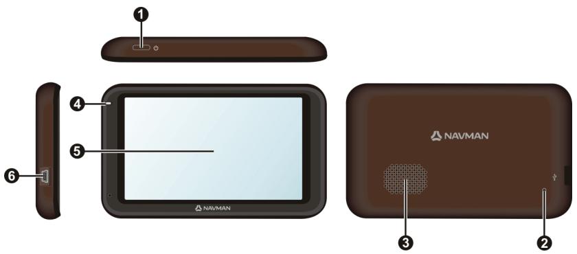 NAVMAN F610 - Les informations sur le trafic ne sont disponibles que sur des modèles sélectionnés et dans certains pays seulement. - 1