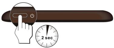 NAVMAN F610 - Utilisation du bouton de mise en marche - 1