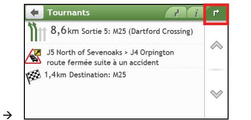 NAVMAN F610 - Comment visualiser les statistiques de mon itinéraire ? - 4