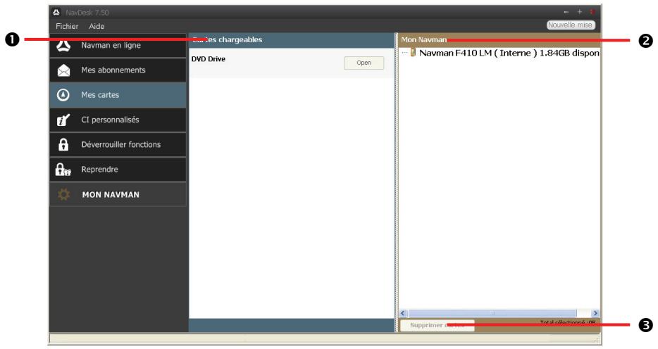 NAVMAN F610 - Navdesk  mes cartes - 1