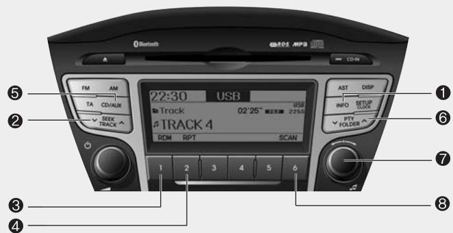 HYUNDAI IX35 - Utilisation d'un peripherique USB (europe_rds) - 1