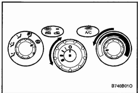 HYUNDAI SANTA-FE - Fonctionnement du conditionnement d'air (si installé) refroidissement - 1