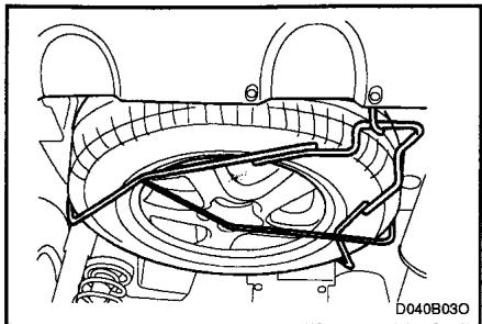 HYUNDAI SANTA-FE - Pour enlever la roue de secours - 2