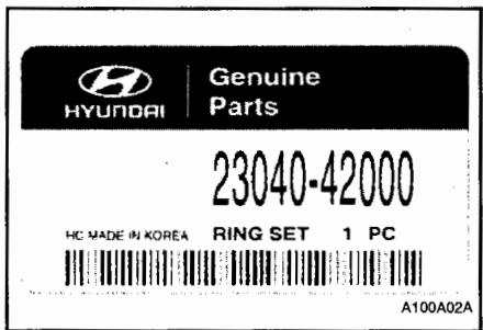 HYUNDAI SANTA-FE - Informations relatives aux pièces d'origine hyundai - 2