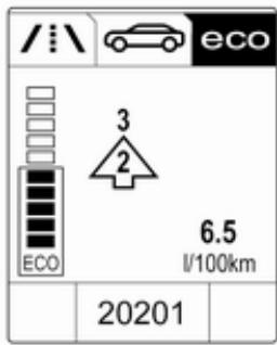 OPEL ADAM - Menu d'informations ECO ECO - 1