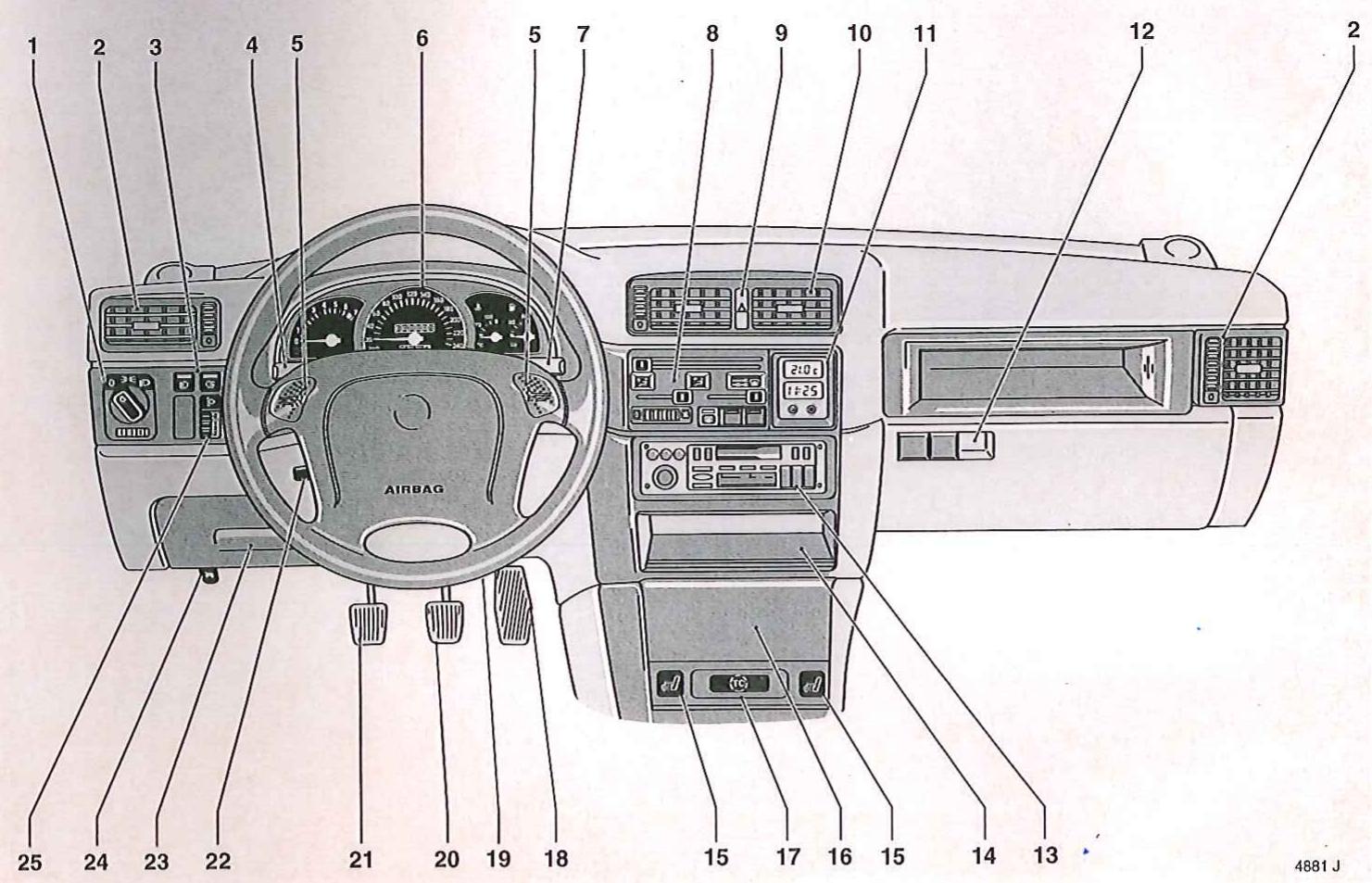 OPEL CALIBRA - Commutateur d'allumage et de démarrage - 1