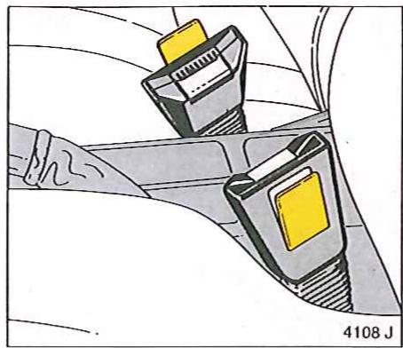 OPEL CALIBRA - Ceintures de sécurité à trois points - 1