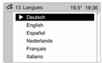 OPEL CORSA - Réglage de la langue - 2