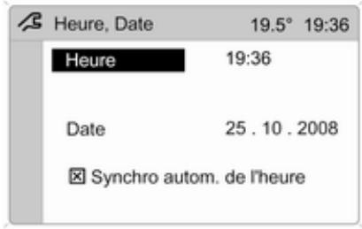 OPEL CORSA - Réglage de l'heure et de la date - 1