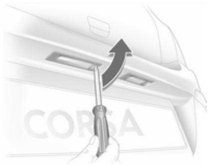 OPEL CORSA - Éclairage de plaque d'immatriculation - 1