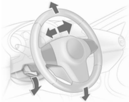 OPEL CORSA - Réglage du volant - 1