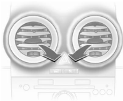 OPEL CORSA - Bouches d'évacuation réglables - 1