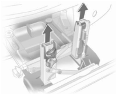 OPEL CORSA - Déplier les logements de pédalier - 2