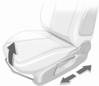 OPEL CORSA - Position du siège - 1