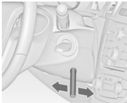 OPEL INSIGNIA - Enlever la clé du commutateur d'allumage - 1
