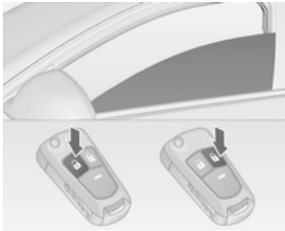 OPEL INSIGNIA - Actionnement des vitres depuis l'extérieur - 1