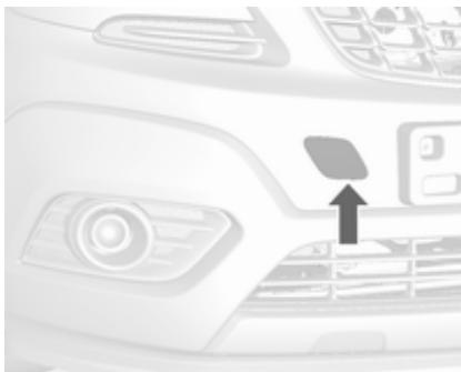 OPEL MOKKA - Remorquage du véhicule au moyen de l'oeillet de remorquage - 1