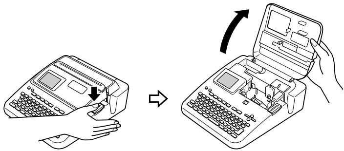 CASIO CW-L300 - ■ Ouverture et fermeture du couvercle de cassette - 1