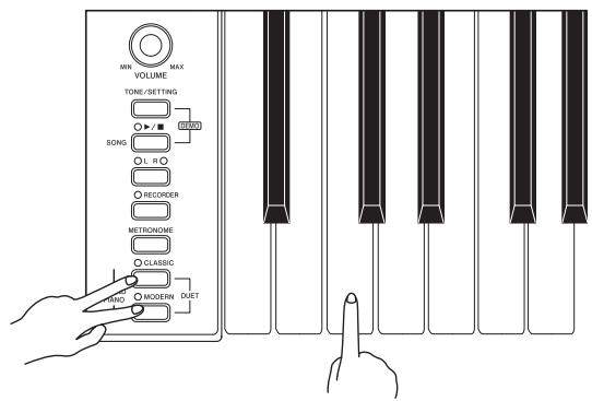 CASIO AP-200 - Changement des octaves des claviers - 1